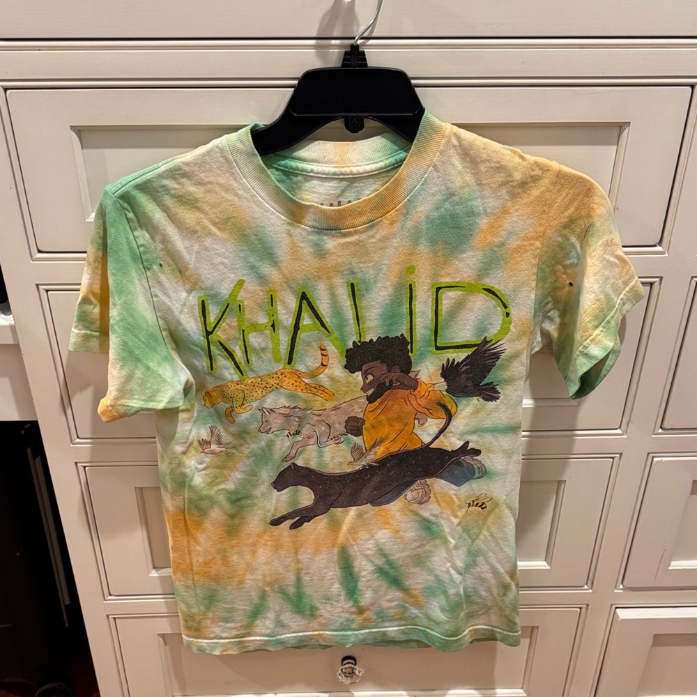 Khalid Tie-Dye T-Shirt - Green and Yellow